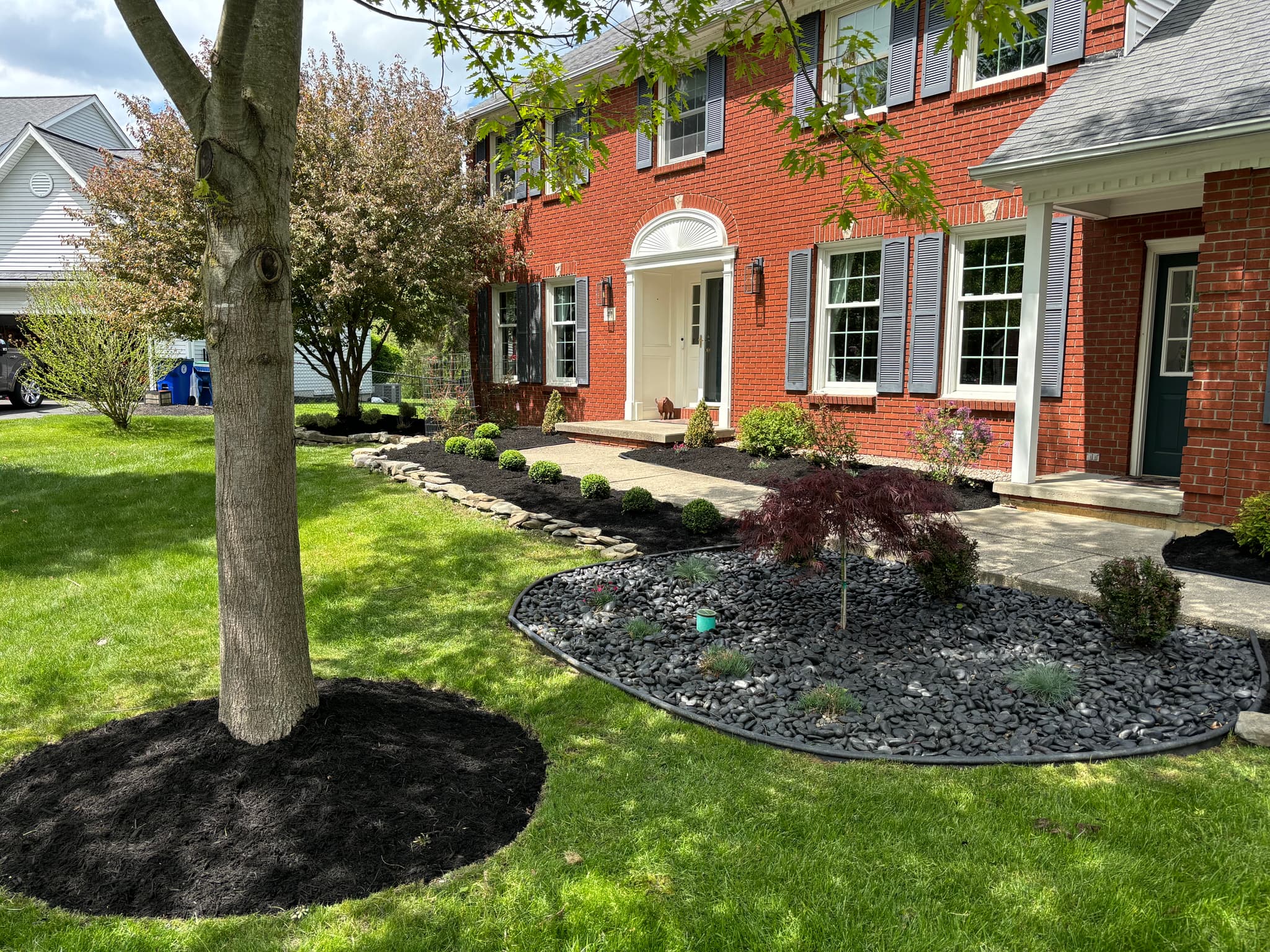 Professional landscaping and curb appeal