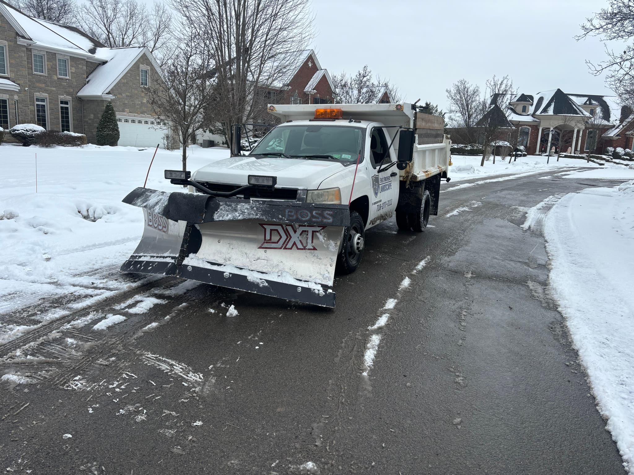 Snow removal and plowing service
